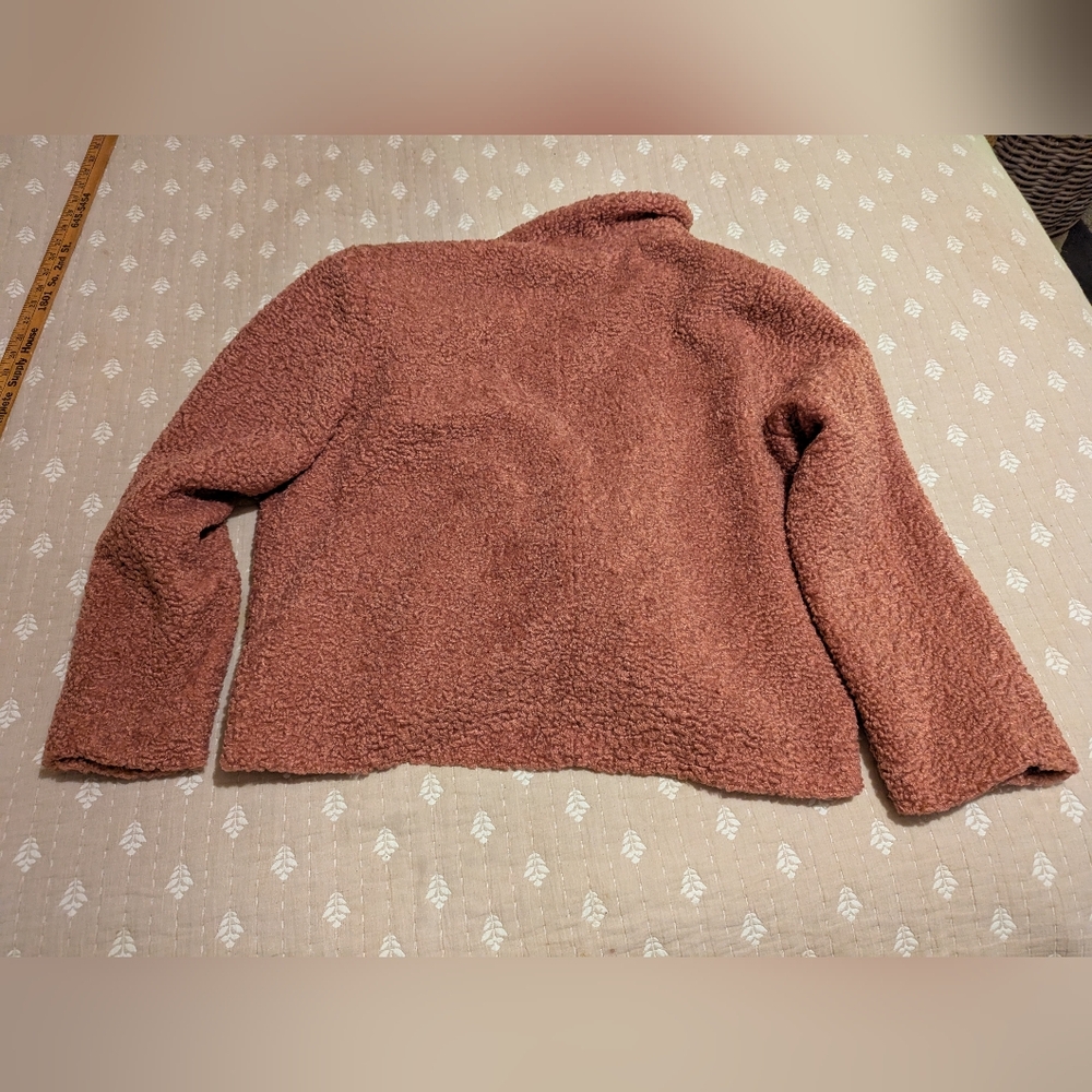 LC Lauren Conrad Pink Teddy Jacket coat xxl - Picture 10 of 10